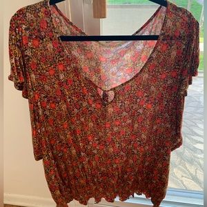 Old navy flower pattern top